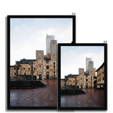 San Gimignano on a Damp, Misty Morning - Tuscany Collection  Framed Print