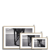 Under the Jetty in Black and White - Sorrento Beach Collection Framed & Mounted Print