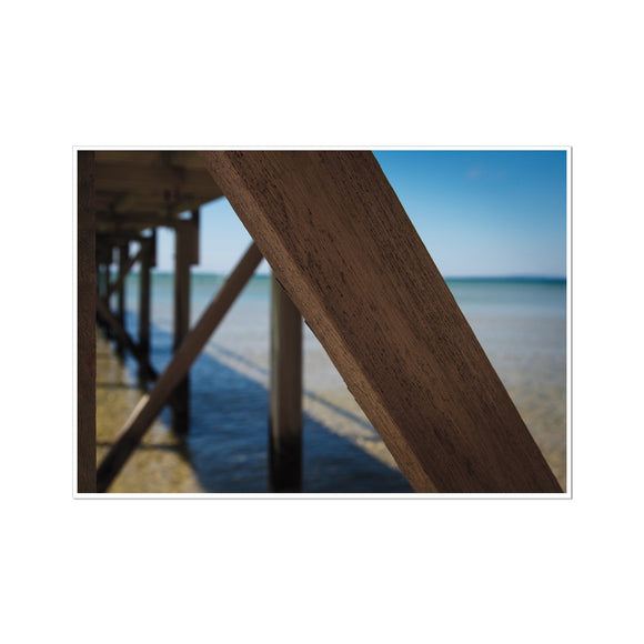 Under Jetty Details - Sorrento Beach Collection Fine Art Print