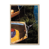 Boats and Reeds Framed Print - Arte Della Fotografia