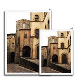 A Quiet Corner in Volterra Framed Print