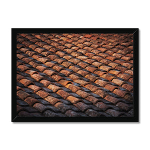 Terracotta Roof Detail - Tuscany Collection  Framed Print