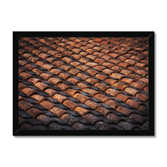 Terracotta Roof Detail - Tuscany Collection  Framed Print