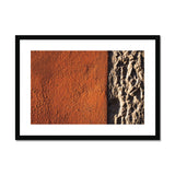 Peach and Stone Building Texture  Framed & Mounted Print