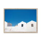 Blue and White - Corsica Collection Framed Print