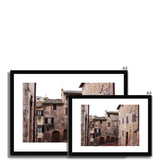 San Gimignano Buildings - Tuscany Collection Framed & Mounted Print