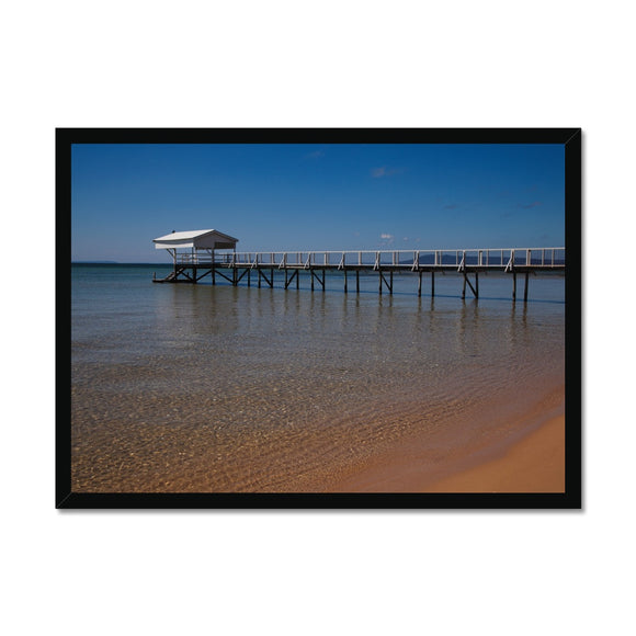 Jetty Boathouse - Sorrento Beach Collection  Framed Print