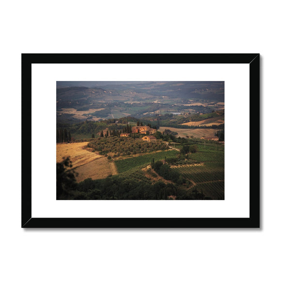 Villa on the Hill - Tuscany Collection  Framed & Mounted Print